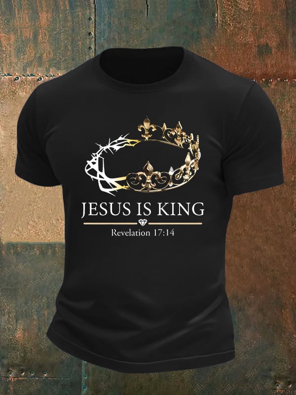 Men's Jesus Is King Christian T-Shirt