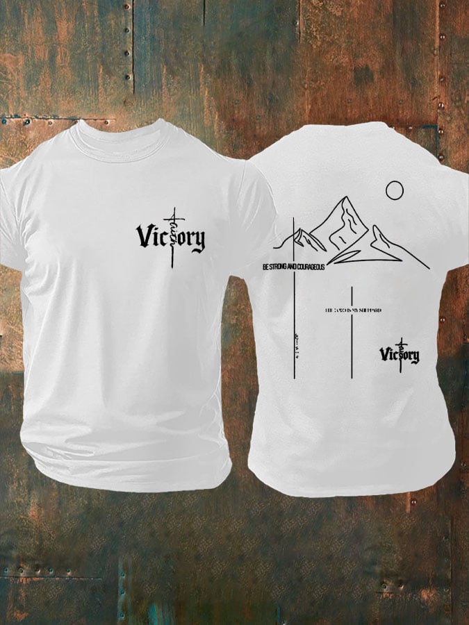 Men's Faith Print Casual T-Shirt