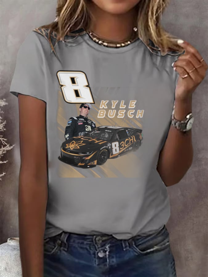 Women's Racing Print T-Shirt