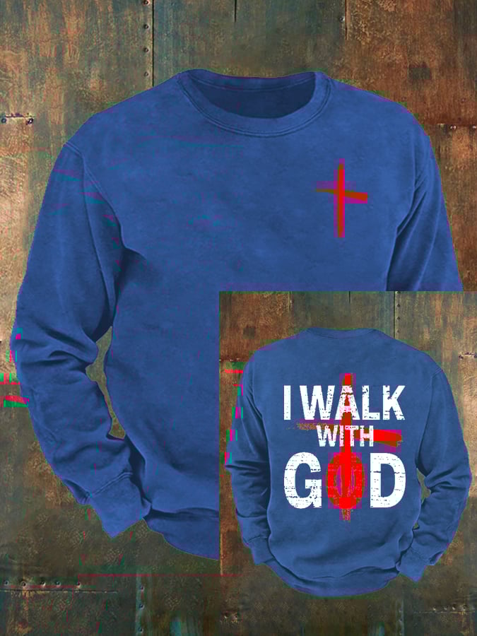 🔥Buy 3 Get 15% Off🔥Men's My Walk with God Sweatshirt
