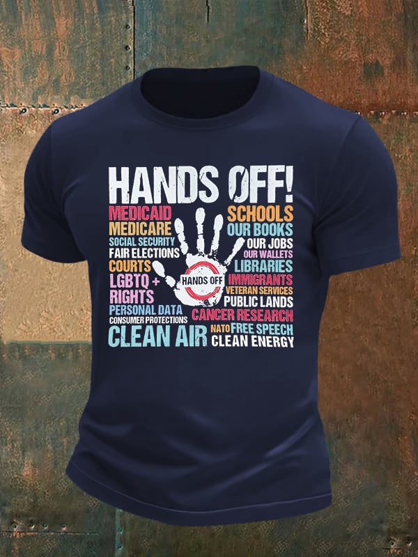 🔥Buy 3 Get 15% Off🔥Men's HANDS OFF! Print T-Shirt