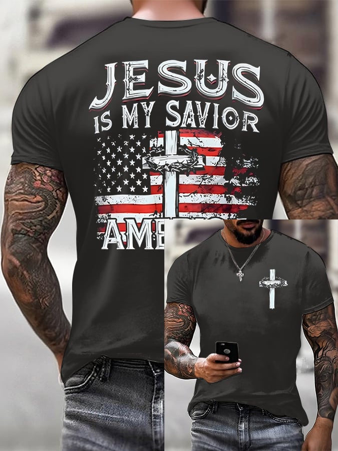 🔥Buy 3 Get 15% Off🔥Men'S Casual Faith Short-Sleeved T-Shirt
