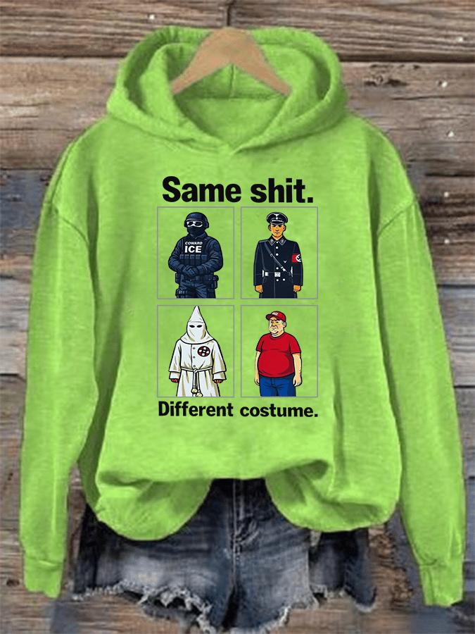 🔥Buy 3 Get 15% Off🔥Women's Same shit Different costume Print Hoodie