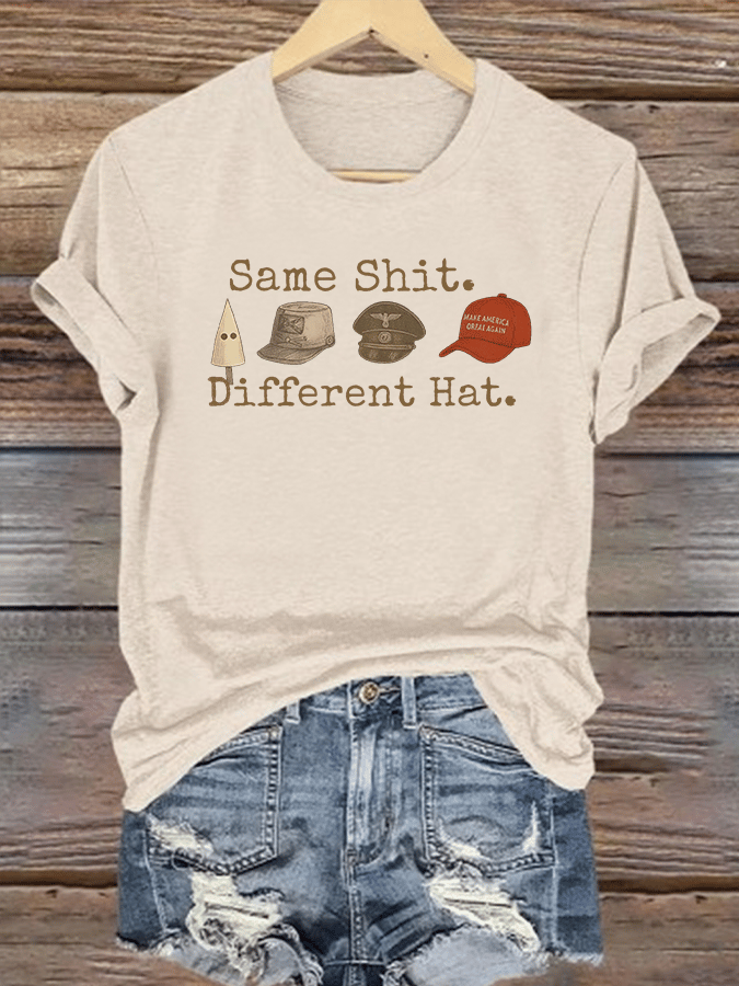 🔥Buy 3 Get 15% Off🔥Women's Same shit Different costume Print T-Shirt