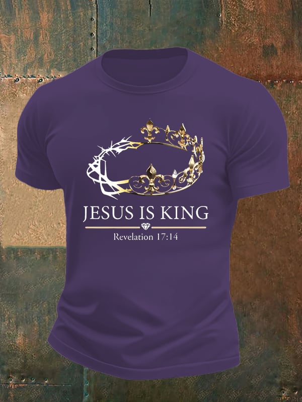 Men's Jesus Is King Christian T-Shirt