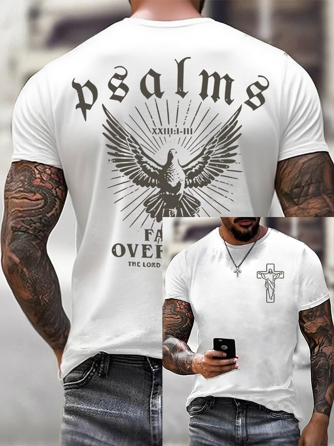 🔥Buy 3 Get 15% Off🔥Men'S Casual Faith Print T-Shirt