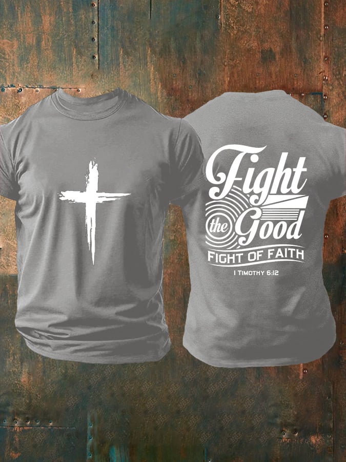 🔥Buy 3 Get 15% Off🔥Men's Faith Printed Casual T-Shirt
