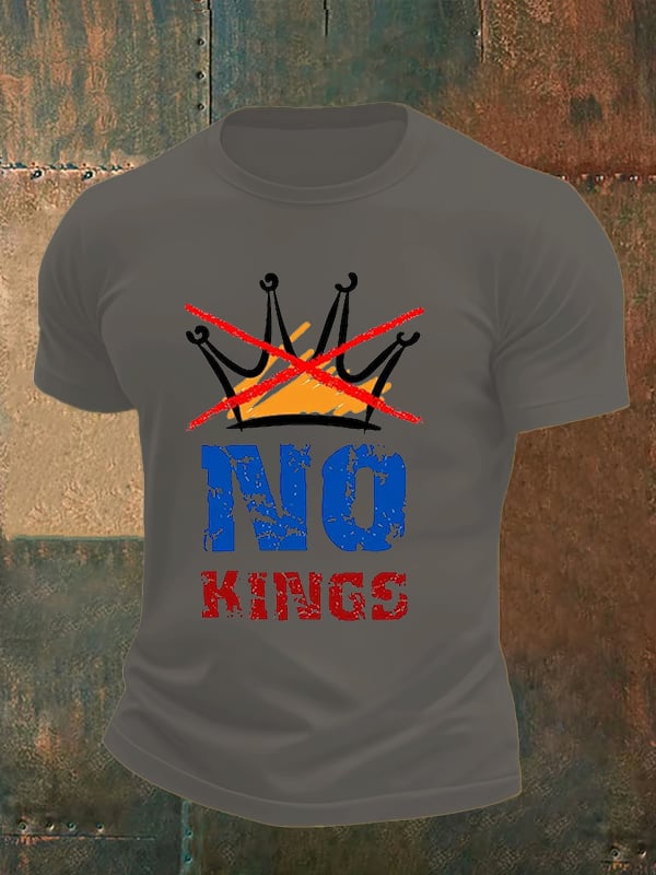🔥Buy 3 Get 15% Off🔥Men's NO KINGS Print T-Shirt