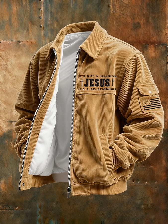 Men's Casual Faith Vintage Corduroy Jacket