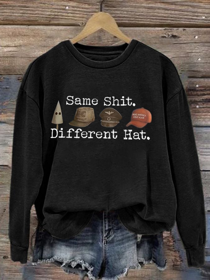 🔥Buy 3 Get 15% Off🔥Women's FDT Printed Long-Sleeve Sweatshirt