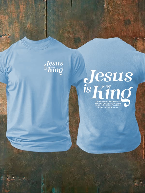 Men's Jesus Is King Christian T-Shirt