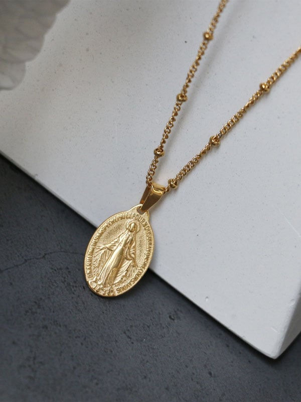Faith Double-Sided Totem Coin Necklace