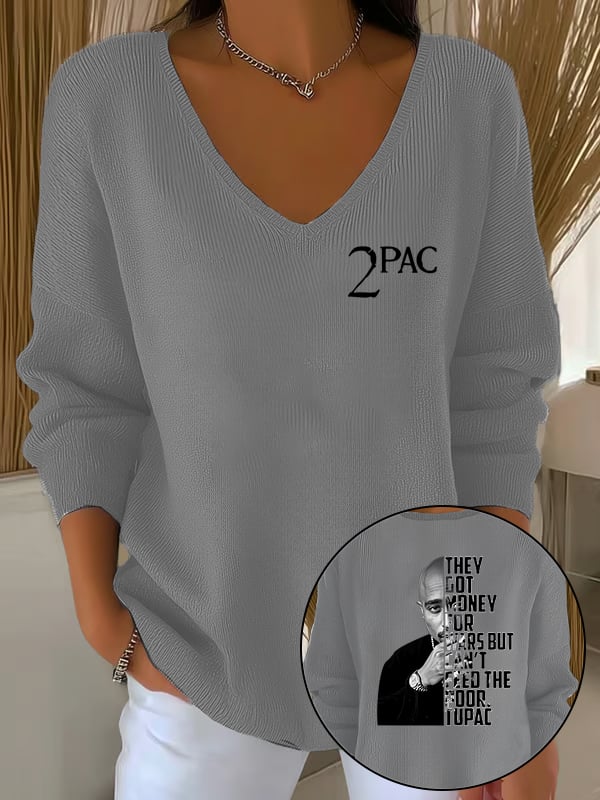🔥Buy 3 Get 15% Off🔥Women's 2Pac Rapper Print Tops