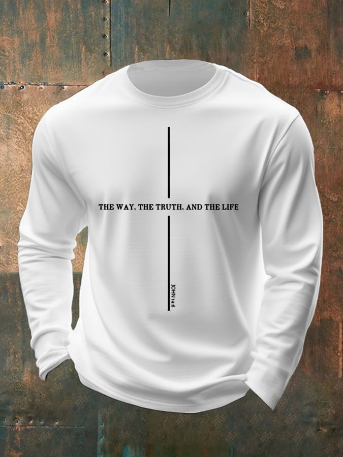 🔥Buy 3 Get 15% Off🔥Men's Casual Faith Long-Sleeved T-Shirt