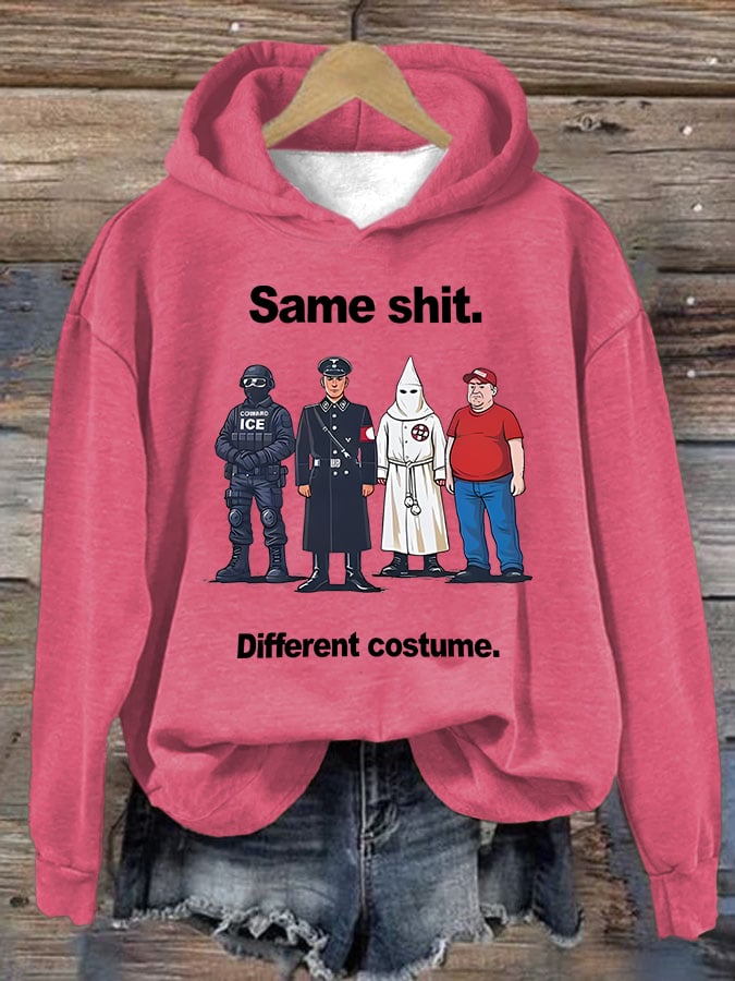 🔥Buy 3 Get 15% Off🔥Women's Same shit Different costume Print Hoodie