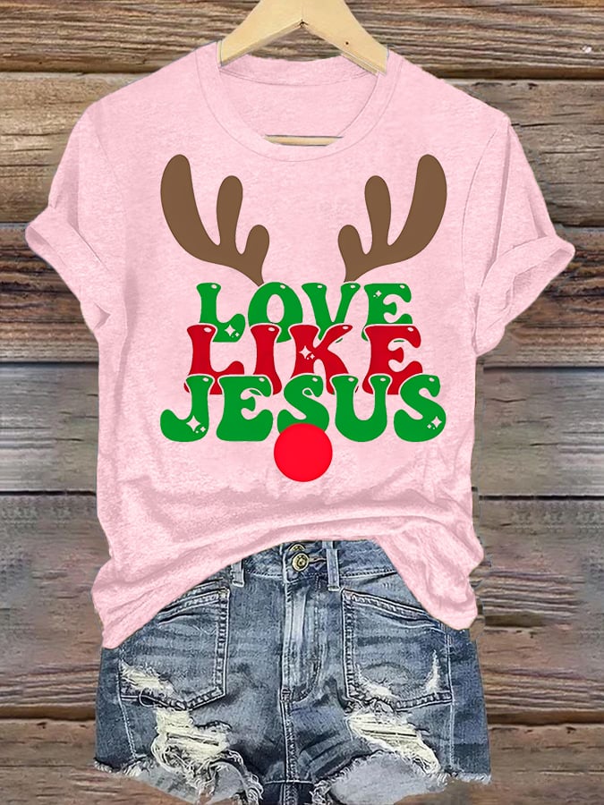 Women's Like Jesus, love Christian T-shirt