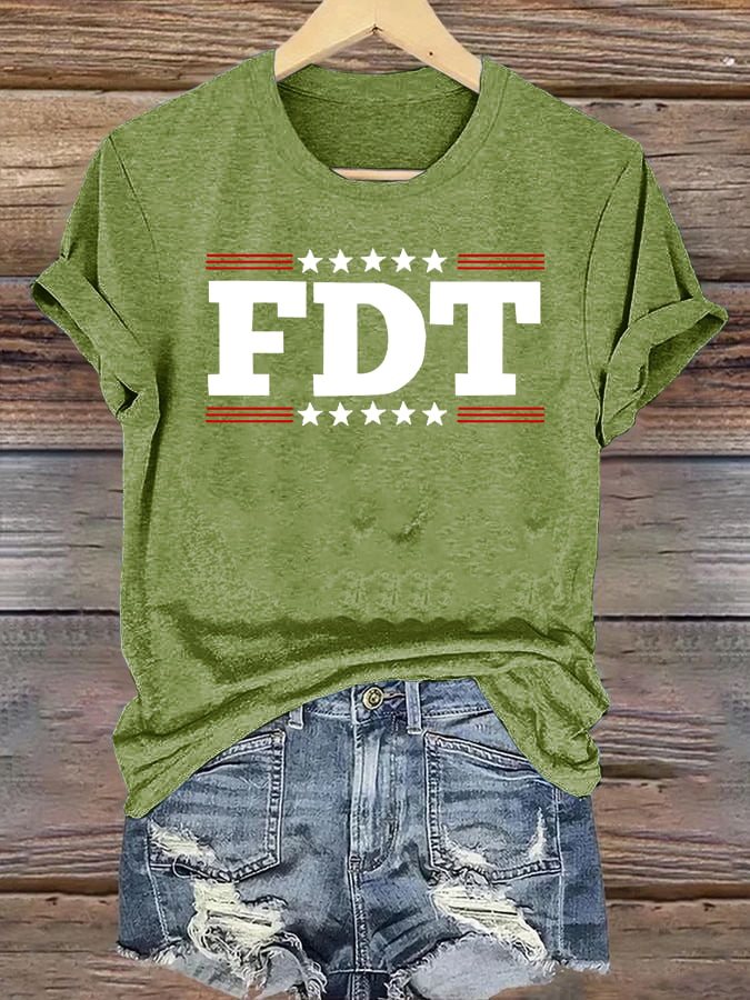🔥Buy 3 Get 15% Off🔥Women's FDT Print T-Shirt