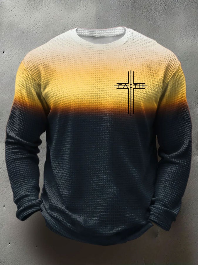 Men's Faith Print Waffle T-Shirt