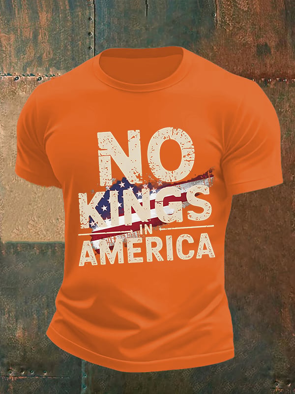 🔥Buy 3 Get 15% Off🔥Men's no kings in America print T-Shirt