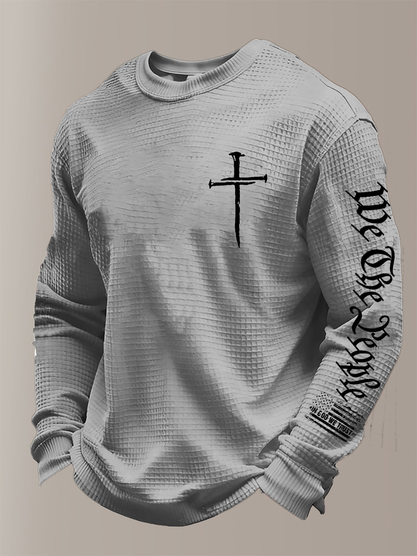 Men's faith Print Waffle T-Shirt