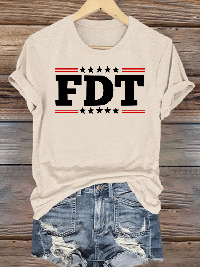 🔥Buy 3 Get 15% Off🔥Women's FDT Print T-Shirt