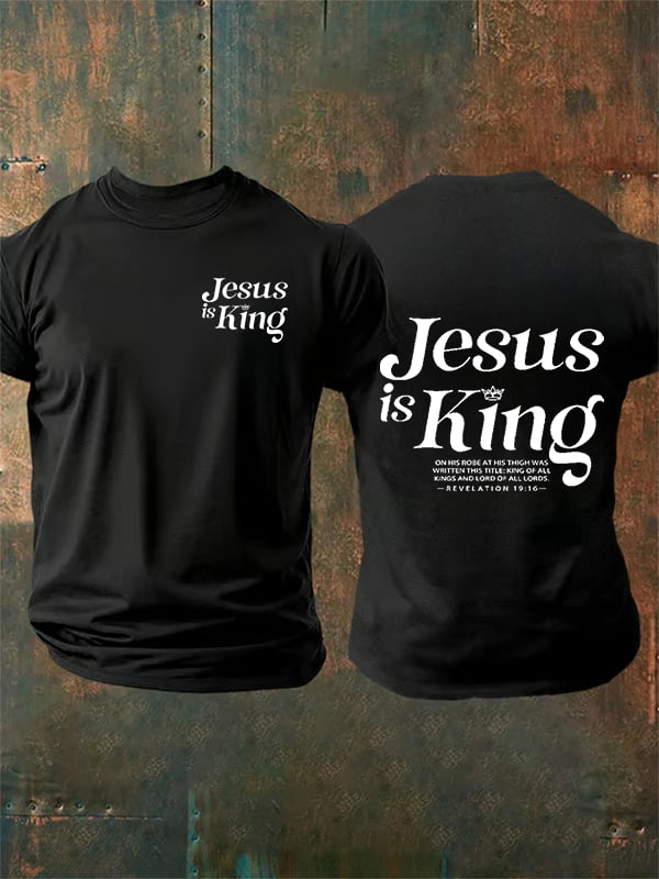 Men's Jesus Is King Christian T-Shirt
