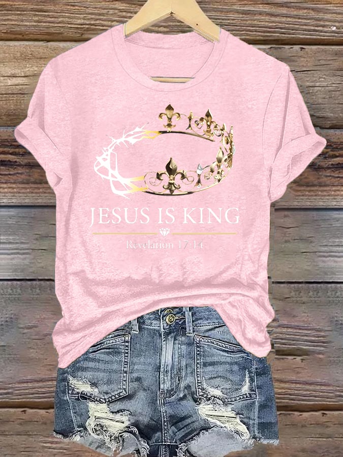 Women's Jesus Is King Christian T-Shirt
