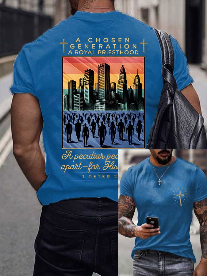 🔥Buy 3 Get 15% Off🔥Men's A Chosen Generation A Royal Priesthood Printed Shirt