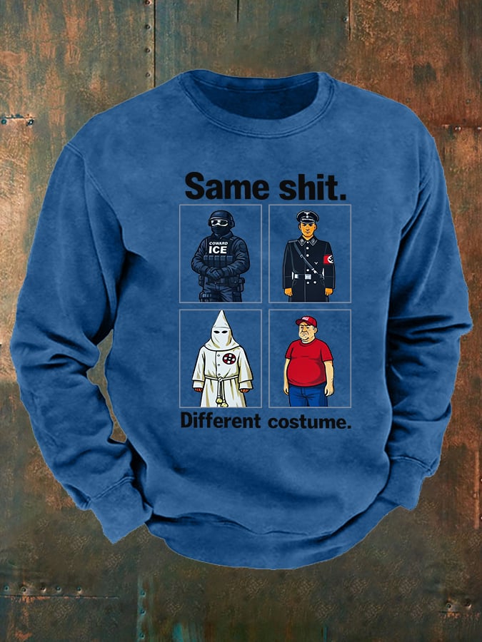 🔥Buy 3 Get 15% Off🔥Men's Same shit Different costume Print Sweatshirt