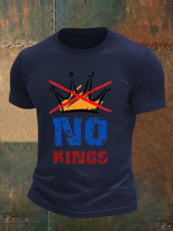 🔥Buy 3 Get 15% Off🔥Men's NO KINGS Print T-Shirt