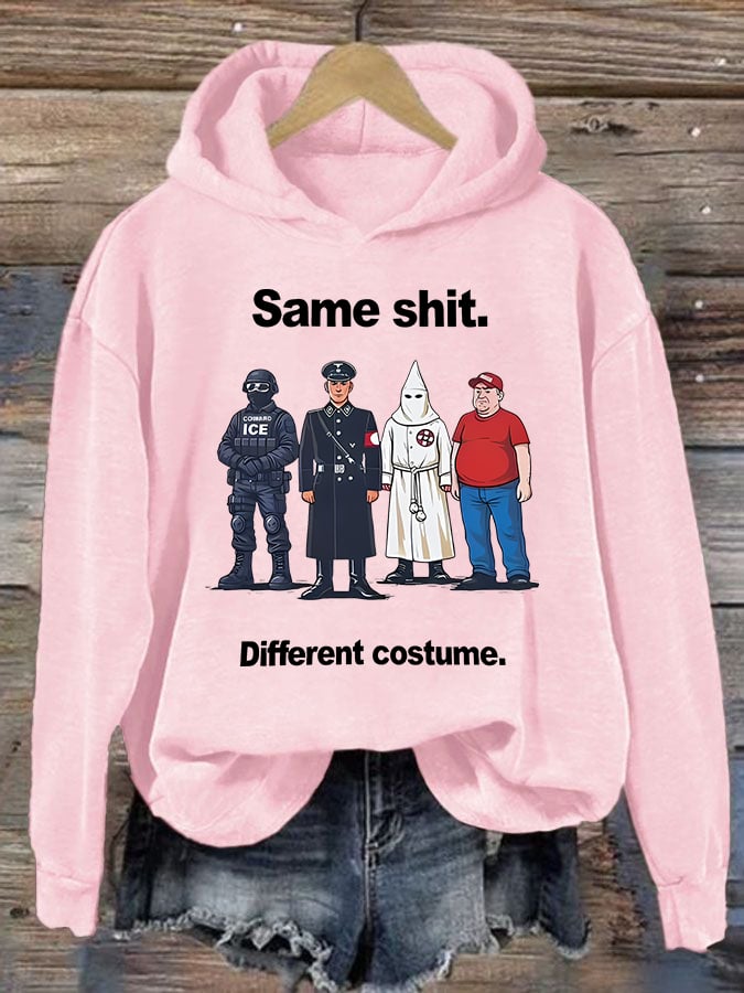 🔥Buy 3 Get 15% Off🔥Women's Same shit Different costume Print Hoodie