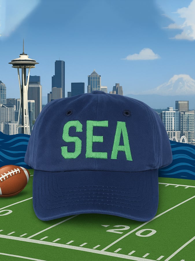Unisex Football Print Baseball Cap