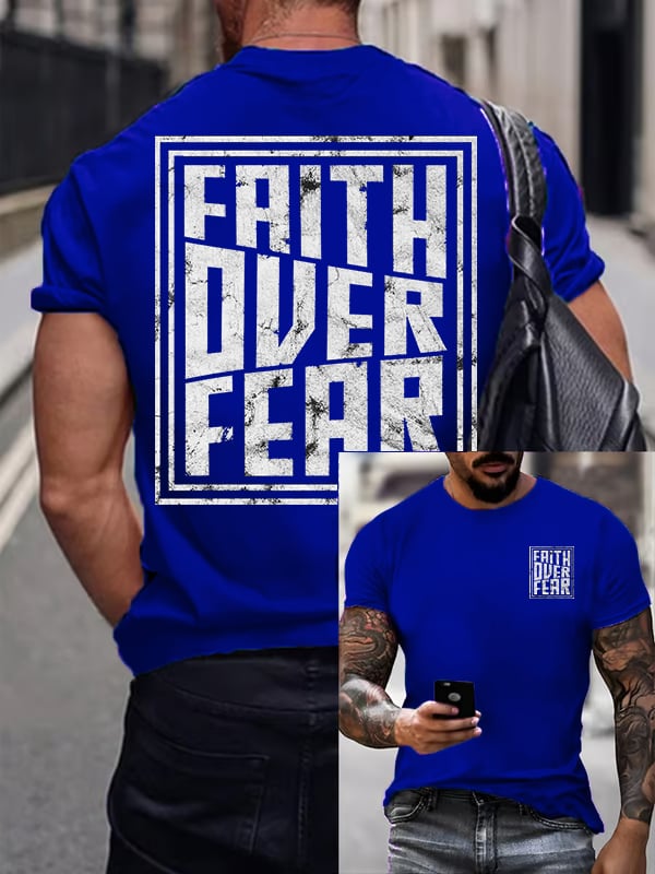 Men's Faith Overcomes Fear T-shirt