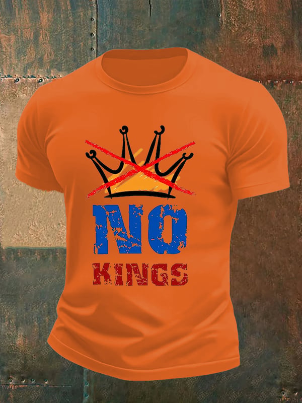 🔥Buy 3 Get 15% Off🔥Men's NO KINGS Print T-Shirt