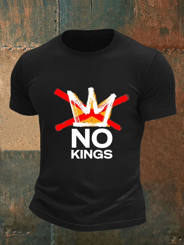 🔥Buy 3 Get 15% Off🔥Men's no kings in America print T-Shirt