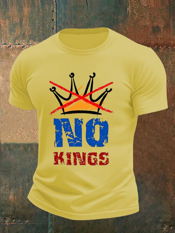🔥Buy 3 Get 15% Off🔥Men's NO KINGS Print T-Shirt