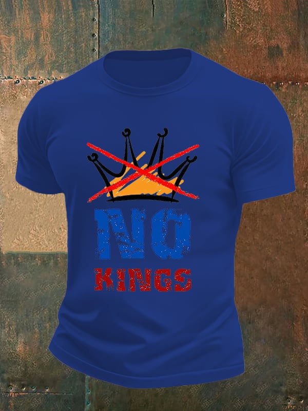 🔥Buy 3 Get 15% Off🔥Men's NO KINGS Print T-Shirt