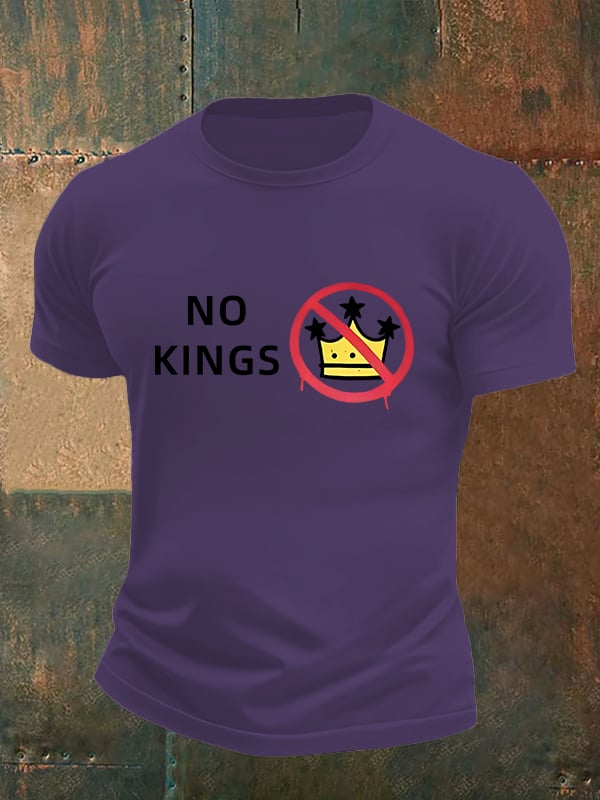 🔥Buy 3 Get 15% Off🔥Men's NO KINGS Print T-Shirt