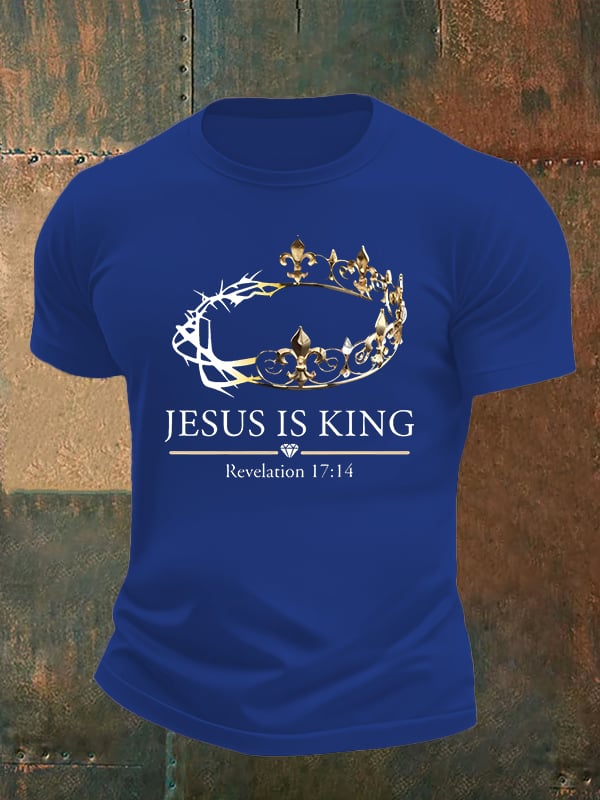 Men's Jesus Is King Christian T-Shirt
