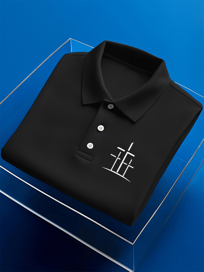 🔥Buy 3 Get 15% Off🔥Men's Faith Printed Casual Polo Shirt