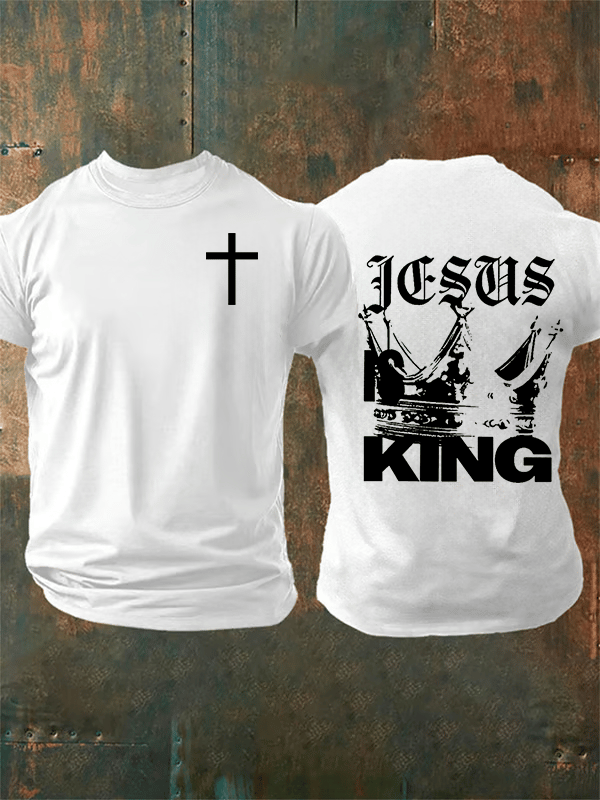Men's Jesus Is King Christian T-Shirt