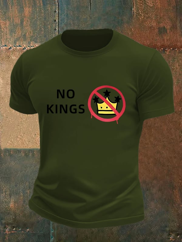 🔥Buy 3 Get 15% Off🔥Men's NO KINGS Print T-Shirt