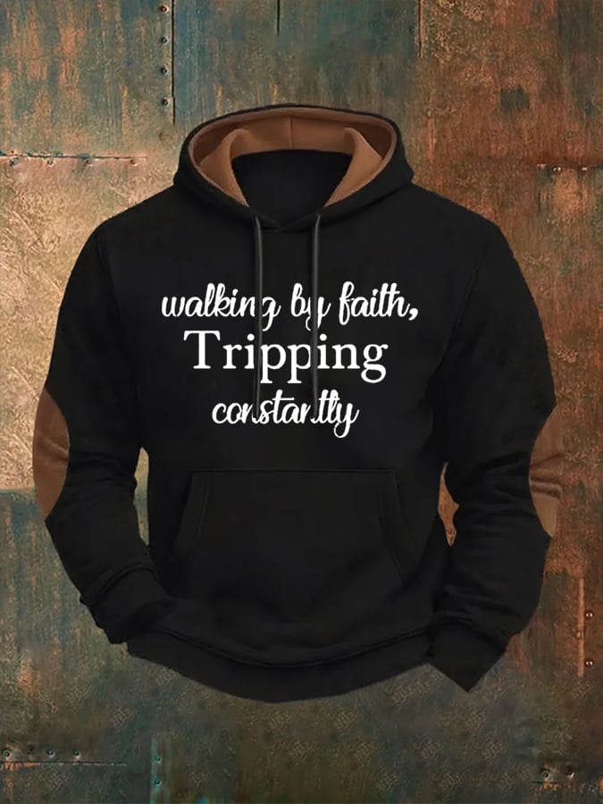 Men's Walking By Faith Tripping Constantly Sweatshirts