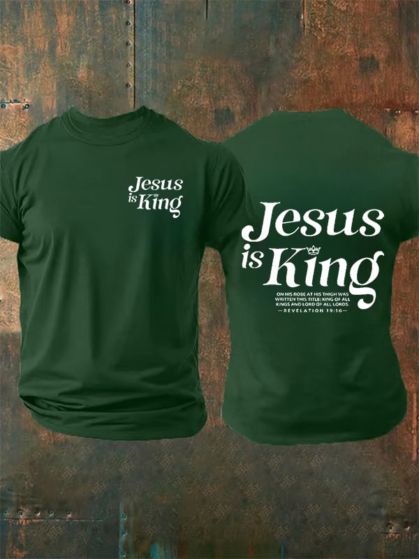 Men's Jesus Is King Christian T-Shirt