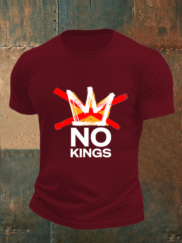 🔥Buy 3 Get 15% Off🔥Men's no kings in America print T-Shirt
