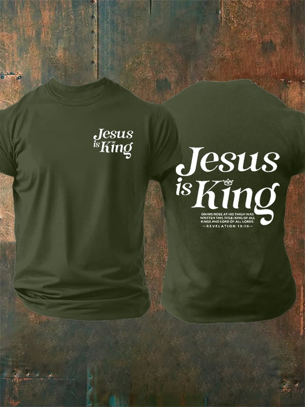 Men's Jesus Is King Christian T-Shirt