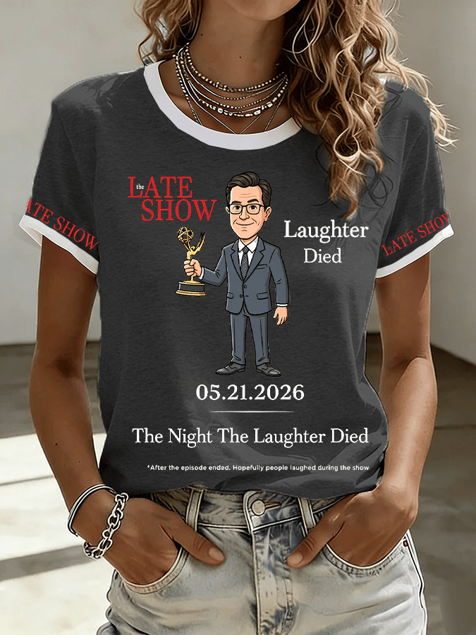🔥Buy 3 Get 15% Off🔥Women's "Night When Laughter Stops" Printed Comfortable T-Shirt