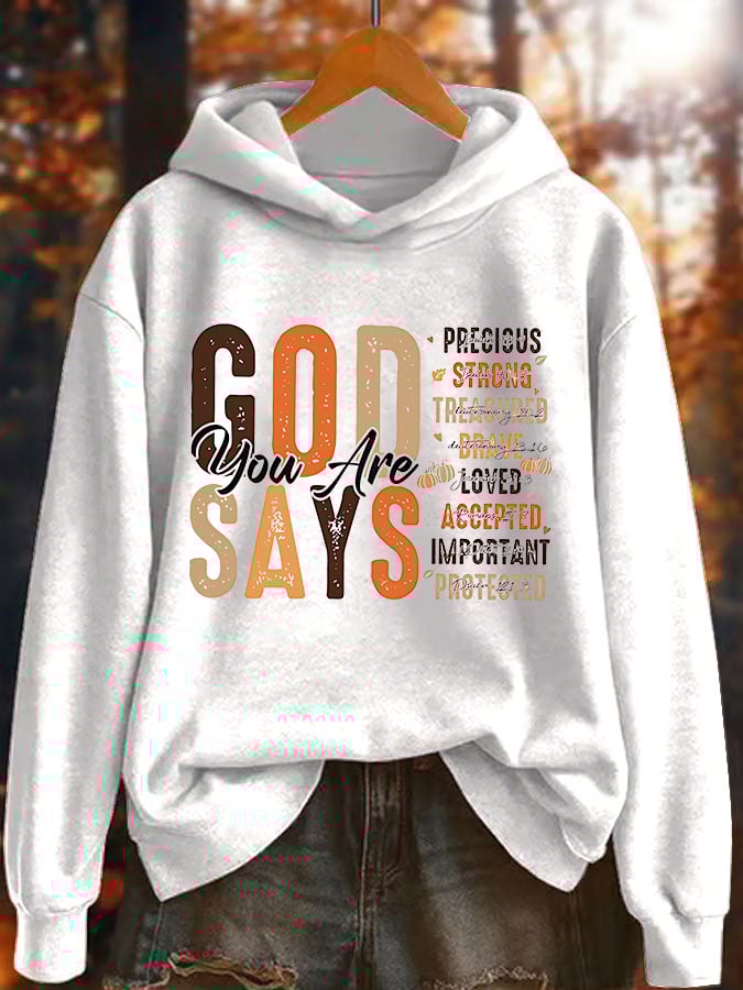 Women's Faith Print Hoodie