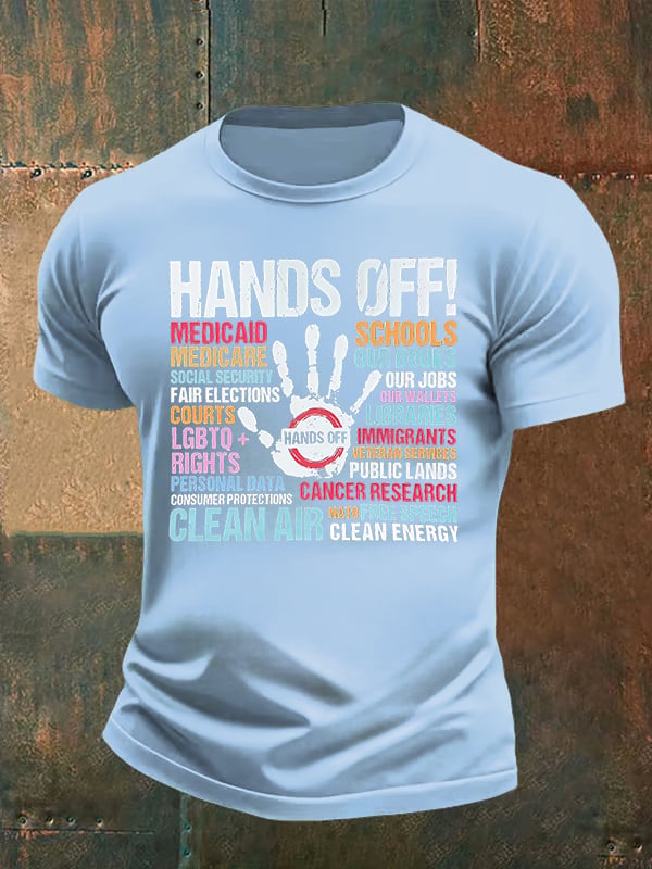 🔥Buy 3 Get 15% Off🔥Men's HANDS OFF! Print T-Shirt
