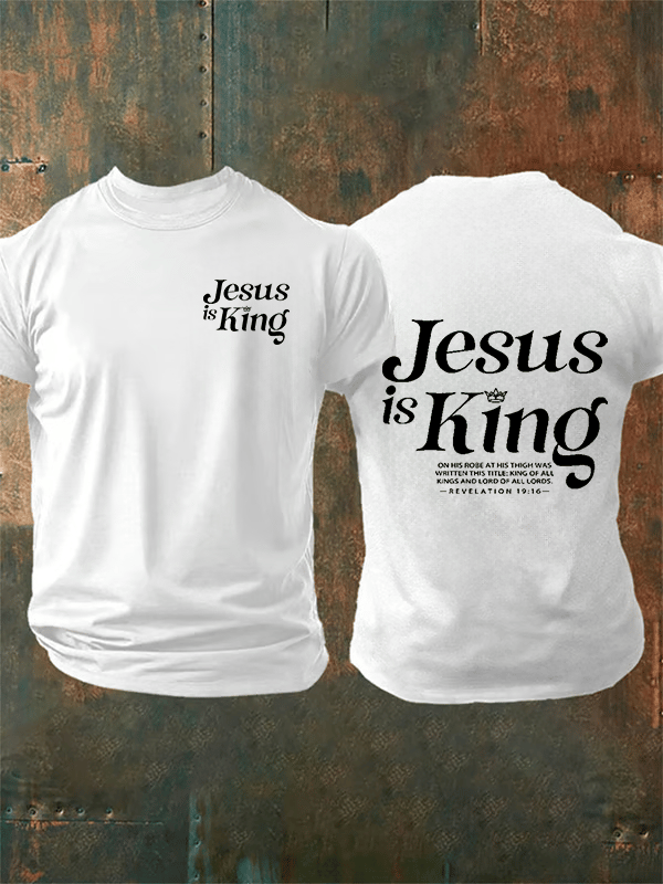Men's Jesus Is King Christian T-Shirt